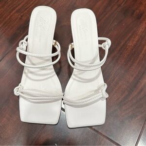Elegant White Women's Strappy Sandals